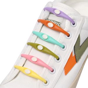 Parti di scarpe 12 pezzi Lacci elastici senza legami Shoelalli siliconici per sneaker Sicurezza Shoelace Sicurezza semplice Simpuci