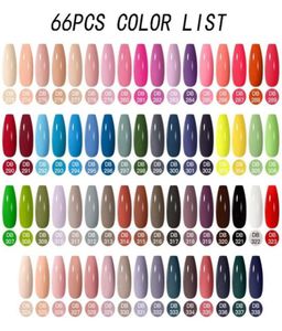 Nail Art Kits Mtssii 2560PCS Color Gel Polish Set Glitter Sequins Soak Off UV Semi Permanent Base And Top Coat KitsNail68471862936273