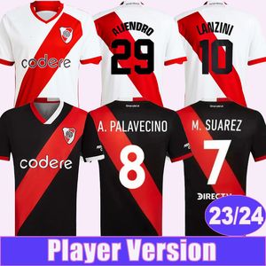 2023 24 River Plate Version Version Soccer Jerseys Maidana M. Suarez de La Cruz A. Palavecino Home 3 -я футбольная рубашка с коротким рукавом