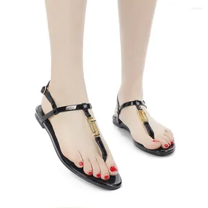 Casual Shoes 2024 Sommer Klassiker elegantes Outdoor Beach Slide Pantoffers Einfache und komfortable Frauen-Damen Flip-Flops Sandalen.