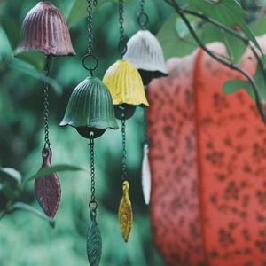 Dekorative Figuren Vintage Metall Wind Chimes Multicolon Hanging Bell Anhänger korrosionsresistente Windbell Outdoor Balkon Haus im Innenbereich