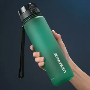 Vattenflaskor 500/1000 ml Sportflaska Shaker Outdoor Travel Portable Leakproof Drinkware Tritan Plastic Drink BPA GRATIS