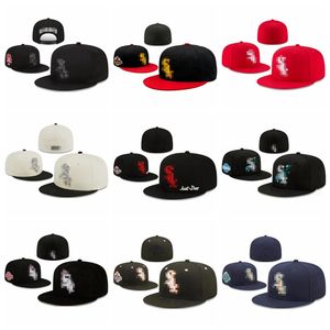 White Soxes- رسالة بيسبول أغطية جديدة للأزياء قبعة جديدة بارد قابلة للتعديل الرياضة Gorras Hip Hop للرجال نساء كامل القبعات المغلقة المغلقة
