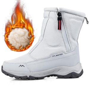 أحذية النساء يحافظن على أحذية مقاومة للماء في فصل الشتاء الصوف أفخم بوتاس أنثى السيدات في الهواء الطلق منصة الثلج المشي لمسافات طويلة nonslip5423554