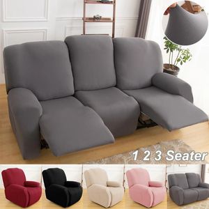 Chair Covers 1/2/3 Seater Recliner Sofa Slipcovers Elastic Couch Protector Stretch Armchair Furniture Chaise Lounge