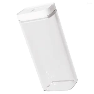 Förvaringsflaskor Kök Jar Clear Organizer Box Pastor Containrar för skafferi lufttätt stora transparent plastnudelkylskåporganisation