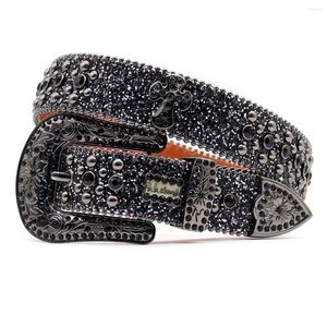 Belts Y2K Rhinestones Quality Western Cowgirl Cowboy Diamond Bling Cinturones Para Hombre Luxury Designer Brand Goth