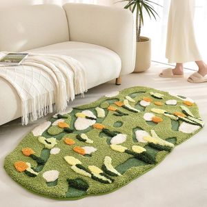 Carpets Long Home Mossy Style Rug For Bedroom Fresh Pastoral Kitchen Carpet Modern Design Non Slip Bathroom Mat Bathtub Area