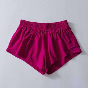 Hotty Hot Low-rise Lined Short 2.5" Lightweight Mesh Running Yoga Built-in Liner Shorts Zipper Pocket Reflective Detail Athletic Shorts