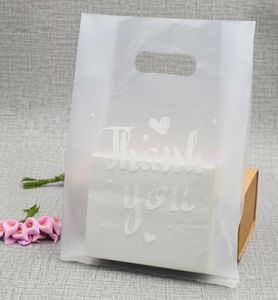 100pcs1 Lot Translucent plastic bags Thank You plastic bags wedding party favor retail bags for boxes XD230238063323