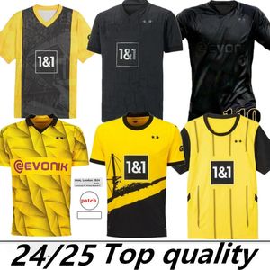Maglie da calcio 4xl Haller Dortmund 25 24 Shirt da calcio Reus Reyna Dortmund Neongelb Sancho Hummels Brandt Witsel 2024 Final Men Kit Kit Maillot de Foot