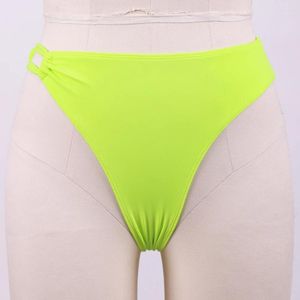 Active Shorts Solid Color Summer Sexy Women's Swimsuit One-Side Elasticated Strap