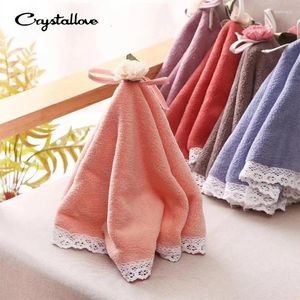 Toalha Crystallo Absorvente Microfiber Kitchen prato de cozinha mão limpa pia limpa Limpa de óleo de lençol sem pau Ferramentas Kichen Tools Kichen