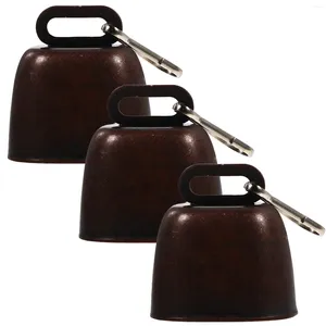 Party Supplies 3 Set Cow Bell Hanging the Miss Travel Pets Pets Puppy Collar Bells For Boskap Copper Animal Beling Camping