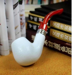 Il supporto per coda rossa giada bianca staccabile Meerschaum Pipe015137456