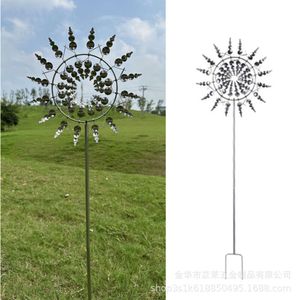 Iron Art Metal Garden Windmill Dekoracja ozdoby Ornament Ogrodnicza moc wiatru Rotacyjna wkładka na zewnątrz dziedziniec na zewnątrz