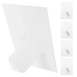 Ramy 10 szt. Rama obrazowa Kraft Paper PO Tabela dekoracji retro (7 cali - kolor (zestaw 10)) puste pionowe białe