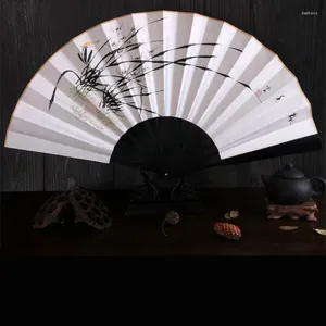 Dekorative Figuren Chinesische Retro -Klapper -Handlüfter mit Xuan Paper Bambus japanischer Vintage tragbare Fans