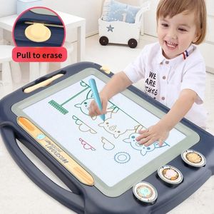 Kids Big Size Erasable Magnetic Writing Drawing Painting Board Set Montessori Educational Toys Baby Graffiti Board Drawing Tools 240510