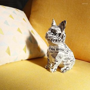 Декоративные фигурки Nordic Modern Simple Creative Geometric Dog Dornaments симуляция смолы животных артефакт дома