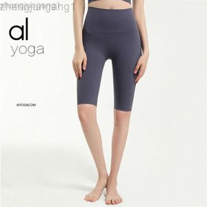 Desginer als yoga aloe topp skjorta kläd kort kvinna ursprungliga shorts för kvinnor fitness som kör bantning skinkor lyft formning hög midja ny