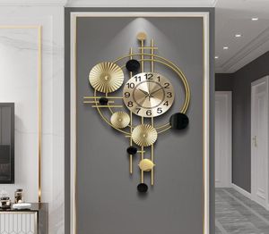 Relógios de parede relógio de decoração de sala de estar decoração de casa moderna adesivos 3d estéticos digital6745572