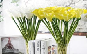 Flores artificiais Decoração de casamento Pu Calla Lily Flower Bouquets Home Plants Autumn Supplies Fake Floral Party Supplies6282077