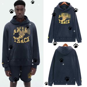 2024 Autumn/Winter New Modyable Marca Sticking Ploth Craft Mens e Mulheres Pullover solto Hoodie