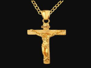 Mens Stainless Steel Necklace Gold Silver Jesus Pendant Necklace New Fashion Hion Hip Hop Necklaces Jewelry Fashion Design5721747