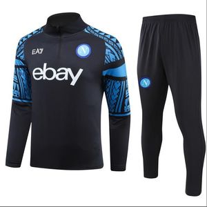 24 25 Napoli Tracksuit Soccer Jersey Kit 2024 2025 SSC AE7 D10S HOMMES Treinamento Formação de desgaste Tuta