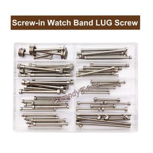 Watch Bands Insert type lug screw for belt connection pipe insert type screw for manufacturers repair tool kit Q240510