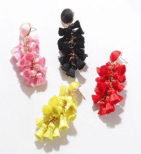 Dangle Chandelier Tassel Earrings For Women Ethnic Big Drop Earring Trendy Cotton Rope Fringe Long ZA Jewelry A10074129752