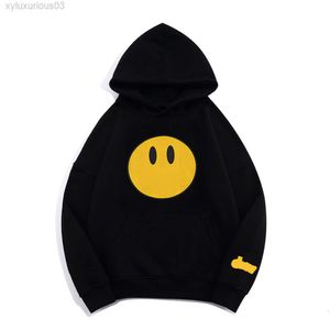 Masculino e feminino capuz drawadrew streetwear smiley sweater sweater desenhar tendência casual drew moletom 885