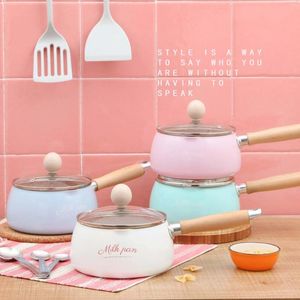 Pans Kitchen Pot 16 CM Mini Milk Christmas Gift Chocolate Soup No-Stick Cooking General Use For Gas & Induction Cooker