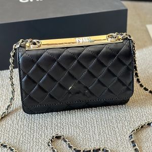 Luxury Designer 19 modna mini mini crossbody moda klasyczna pikowana torba na ramię Wysokiej jakości prawdziwa skórzana złota łańcuch Lady Multi Pochette kosmetyczna torba kosmetyczna