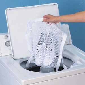 Çamaşır torbaları Anti-çizik örgü kuru temizleme ayakkabı çantası büyük kendi kendine yapışkan ayakkabılar kurutma koruyucu yıkanabilir yeniden kullanılabilir