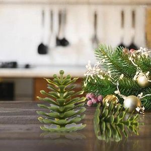 Fiori decorativi decorazioni natalizie pendenti albero corda berries coni di pini fai -da -te decorazioni per la casa oggetti di scena di finestre creative