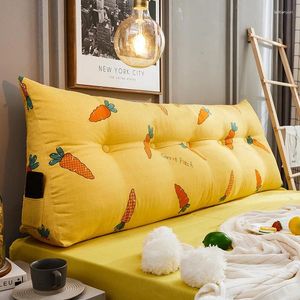 Travesseiro removível de cabeceira lavável de cabeceira grande tatami sofá -laves bola de cama decoração triangular quarto macio
