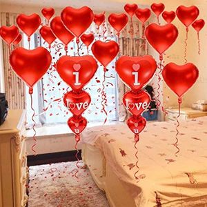 Party Decoration 13pcs I Love You Balloons Helium Supported Valentines Day Decorations For Him eller hennes bröllop födelsedag