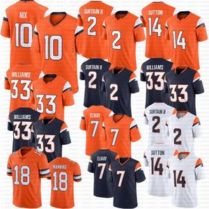 2024 Novo 10 Bo Nix Peyton Manning Jersey Patrick Surtain II John Elway Javonte Williams Courtland Sutton