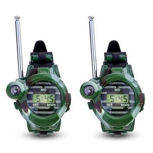 1 (cor: verde) LCD 150m Toy Watch Outdoor 7 em pares Rádio Talkie Interphone Walkie Children Eqkrj