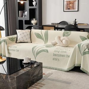 Stuhlabdeckungen Eifloy Modernes Sofa Cover Handtuch Universal Chenille weiche ein Stück Couch Wurfdecke Möbelschutz Drop