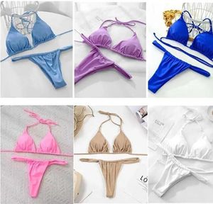 Dy20swimwear designer bikini bokstav strand badkläder skumma gratis 2-delad badkläder triangel bikini kvinnors underkläder sexiga kvinnor klassiska kvinnors slitage