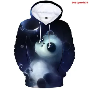 Erkek Hoodies 3d Sevimli Hayvan Panda Erkekler İçin Baskılı Çocuk Moda Komik Sokak Giyim Kapüşonlu Sweatshirts Unisex Kış Harajuku Kıyafetleri Üst