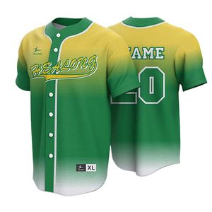 Hot Selling Summer Short Sleeved Baseball Jersey 2024, Cardigan med personliga modebrev, 3D -digitaltryck, anpassade sport