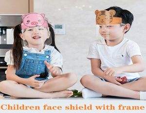 DHL Shippet Kids Cartoon Tave Shield z okularami Safety Chidren Protective Mask Full Face Antifog Izolacja Maska SplashProof V3040887