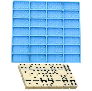 Glänzende Dominoes Silikon -Epoxidharzform Kuchenform Fondantform Kuchen Dekorieren Werkzeuge Schokoladen Fondant Werkzeuge Seife Schimmel DIY 21021601365