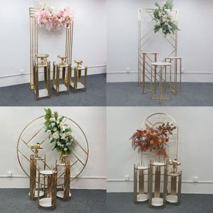 4 pezzi Decorazione per matrimoni all'aperto Disponitore a palloncino a fiore secco Displaydrop Arch Home Garden Dessert Table Battesimo Cupcake Cand 290y