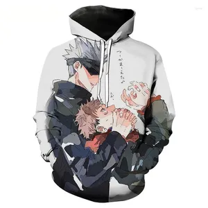 Erkek Hoodies Yakışıklı Kawaii Anime Karakter Baskı Kapşonlu Cosplay 3D Gündelik Kapşonlu Büyük Boyutlu Çocuk Sokak Giyim Adam Giyim