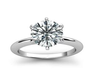 925 Sterling Silber Ring 1CT 2CT 3CT Klassiker Stil Diamantschmuck Moissanit Ring Hochzeitsfeier Jubiläumsring für Frauen330059